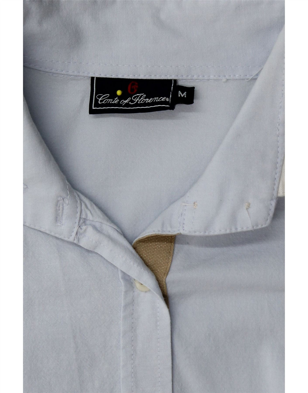 Рубашка женская CONTE OF FLORENCE UK 12, хлопковая, среднего синего цвета