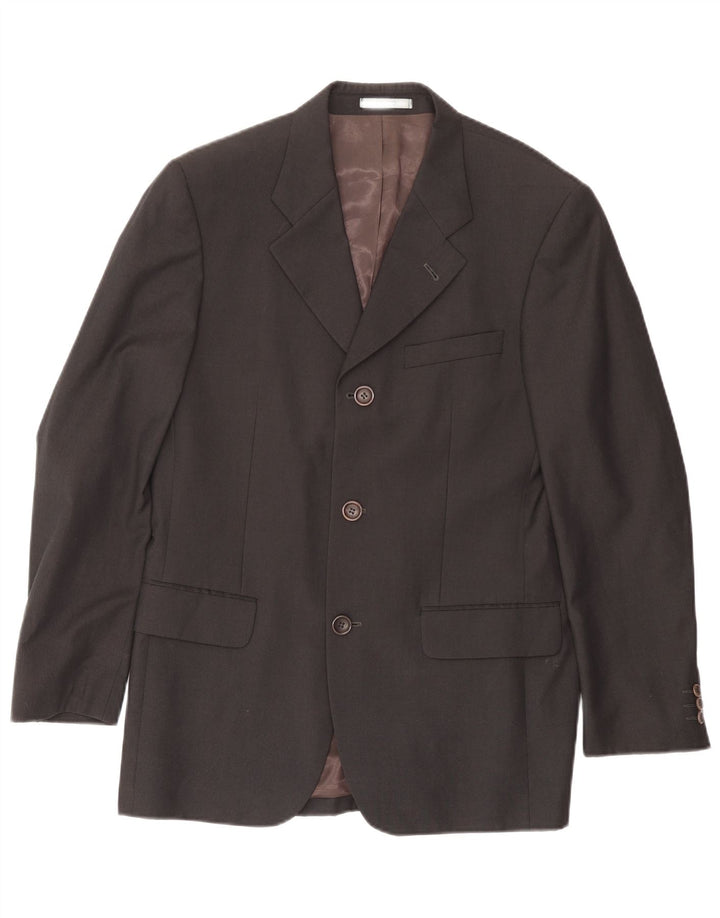 Мужской пиджак KENZO на 3 пуговицах IT 48, средний темно-синий, шерсть