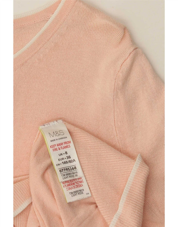 Женский кардиган Marks & Spencer, Великобритания, 8, маленький, розовый, вискоза