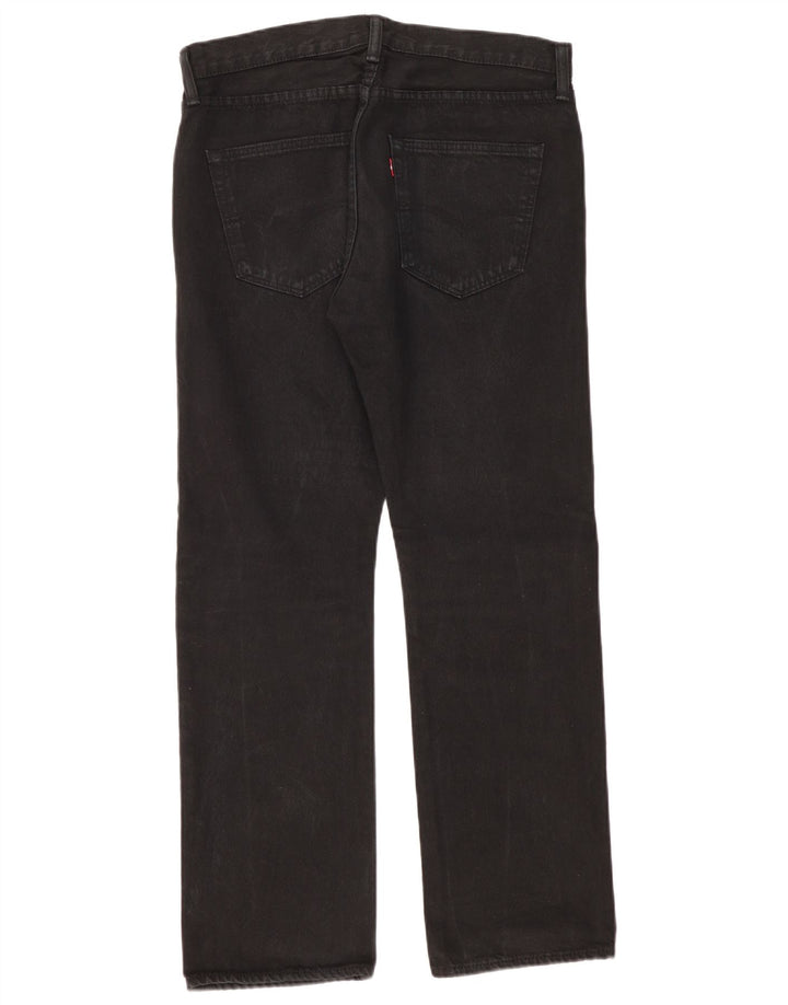 Мужские прямые джинсы Levi's W32 L30, черный хлопок
