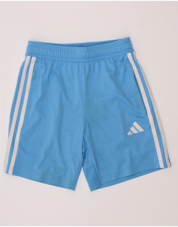 Спортивные шорты Adidas для мальчиков 9-10 лет, синие, полиэстер