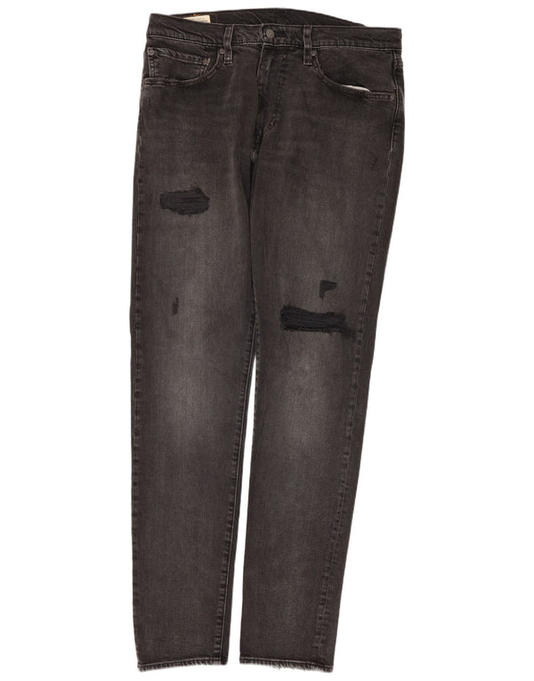 Мужские узкие зауженные джинсы Levi's 512 W34 L34, серый хлопок