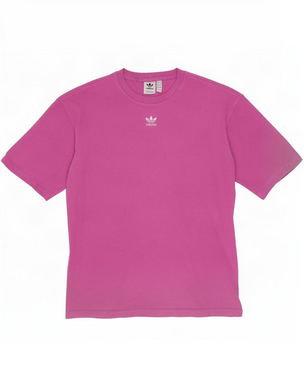 Женская футболка оверсайз Adidas Top UK 4/6 XS Фиолетовый хлопок
