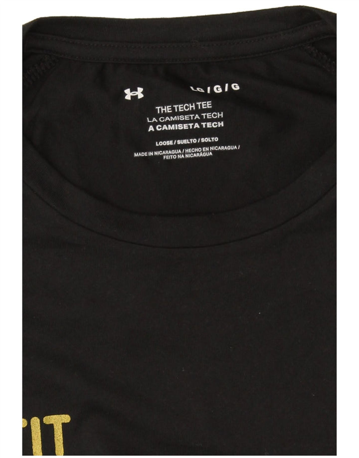 Мужская футболка с рисунком Under Armour, большая черная