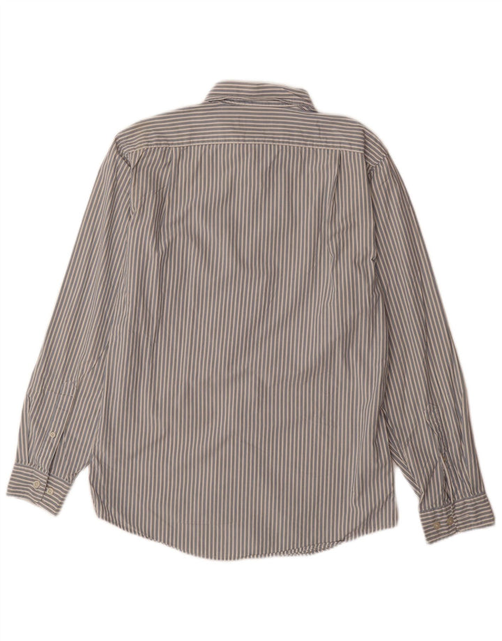 EDDIE BAUER Мужская рубашка классического кроя, маленькая синяя хлопковая полоска