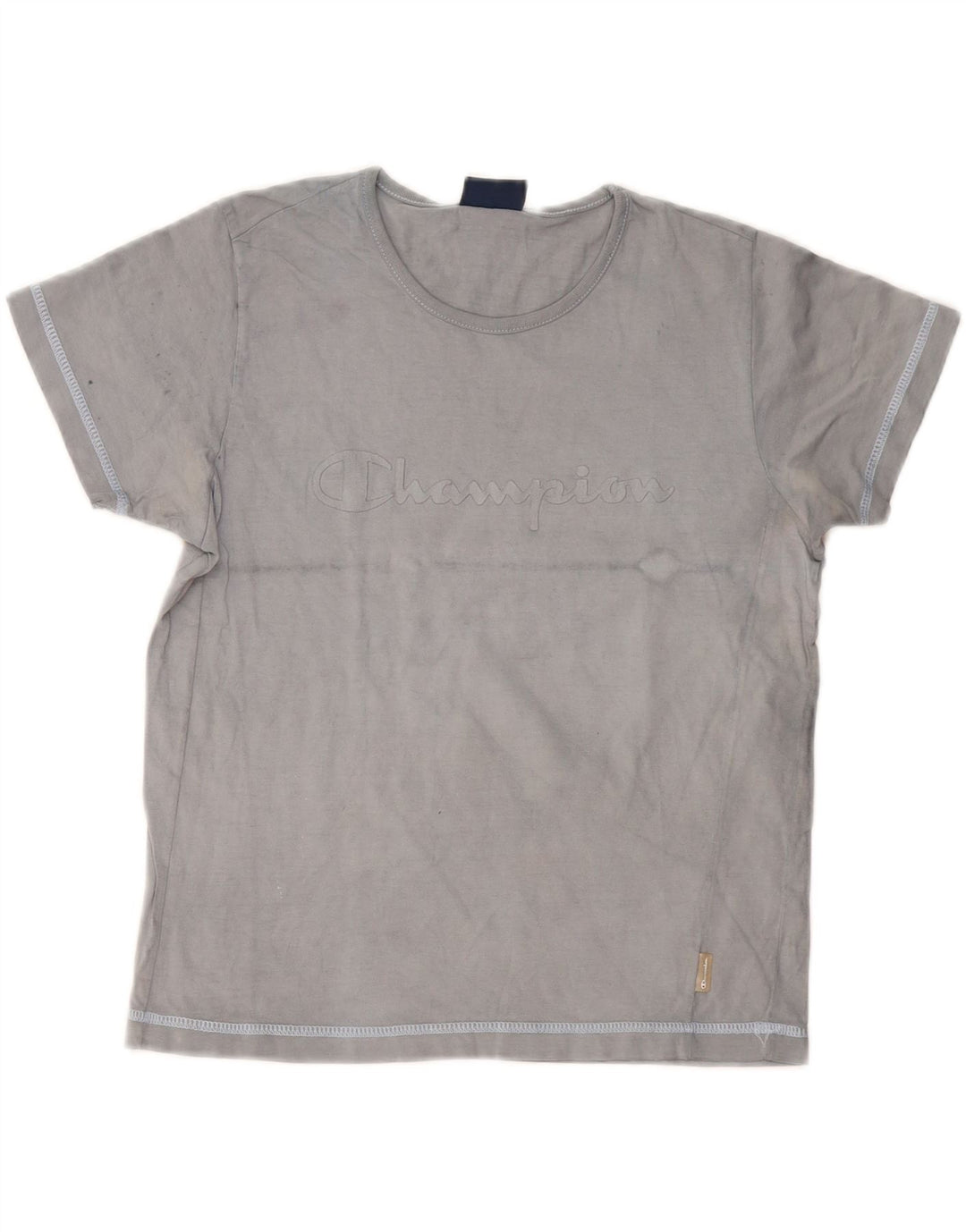 Женская футболка с рисунком CHAMPION Top UK 10, маленький размер, темно-синий, хлопок