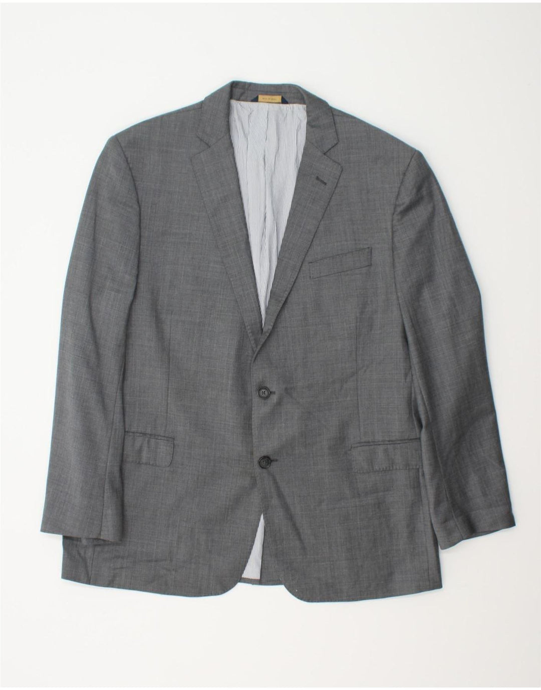 BROOKS BROTHERS Mens Regular Fit Blazer Jacket UK 44 2XL Grey Check Vintage Brooks Brothers and Second-Hand Brooks Brothers from Messina Hembry 