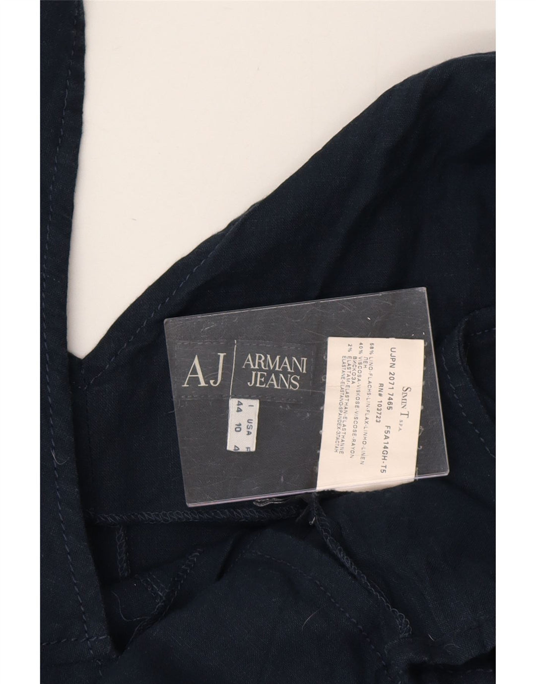 ARMANI JEANS Женское платье-футляр без рукавов IT 44 Medium Navy Blue Line