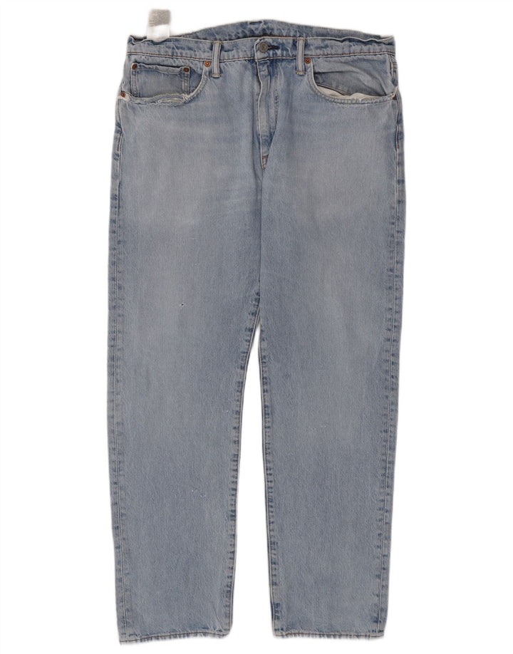 Мужские зауженные джинсы Levi's 502 W36 L32 синие, хлопок
