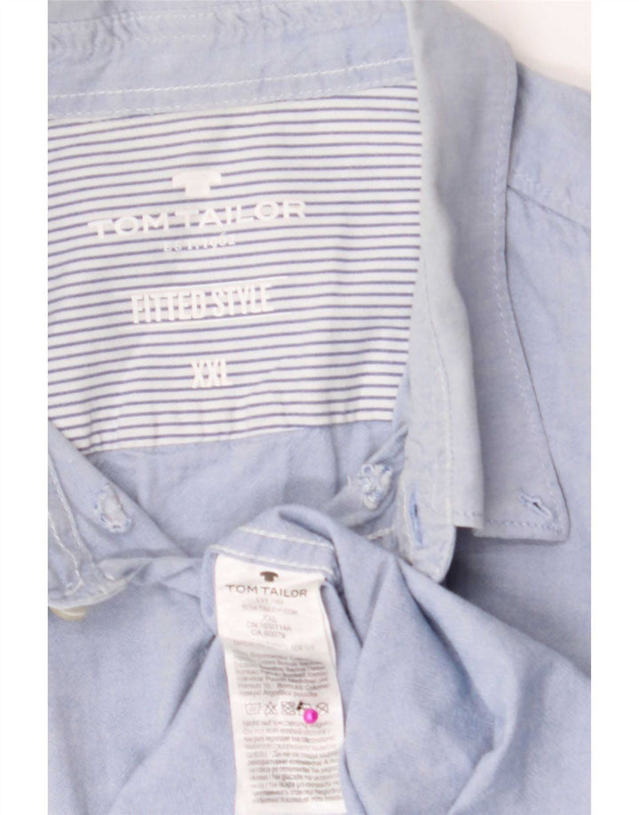 Мужская рубашка Tom Tailor 2XL, синяя, хлопок