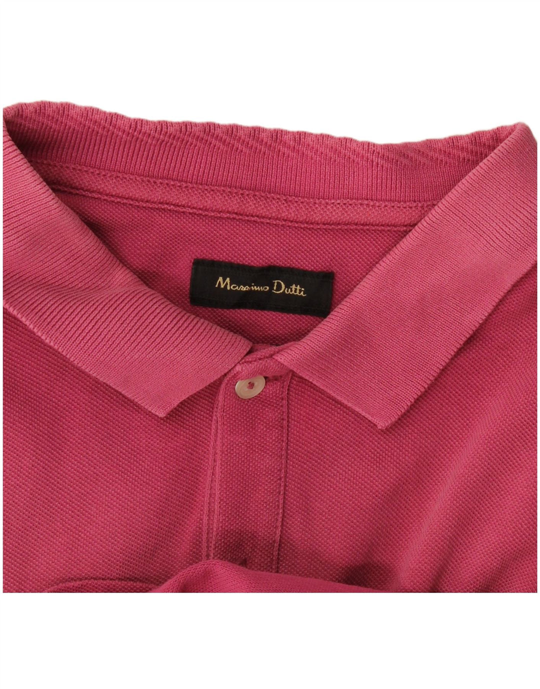 Мужская рубашка-поло Massimo Dutti светло-розовая