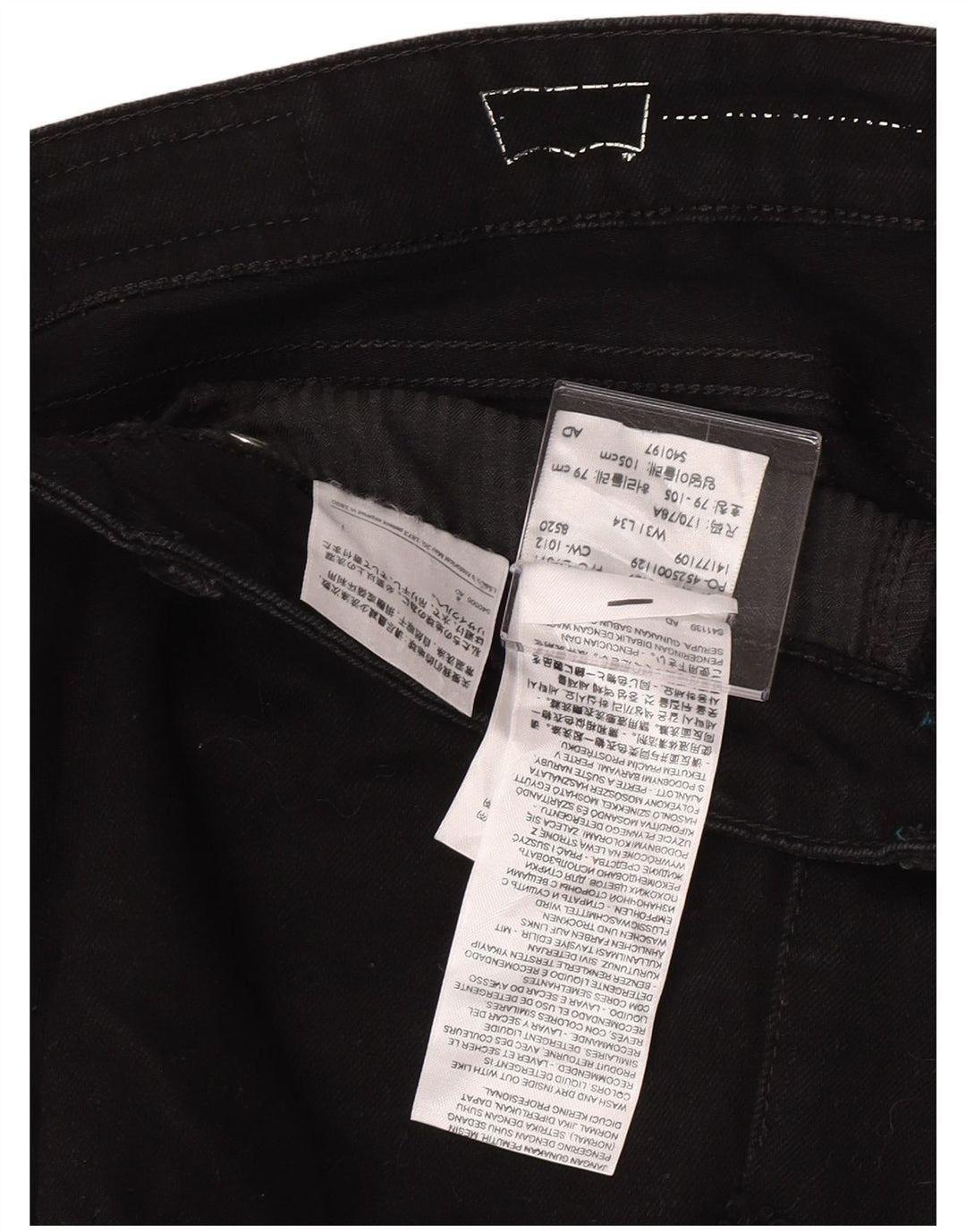 Женские джинсовые шорты Levi's W31, хлопковые, среднего размера, черные