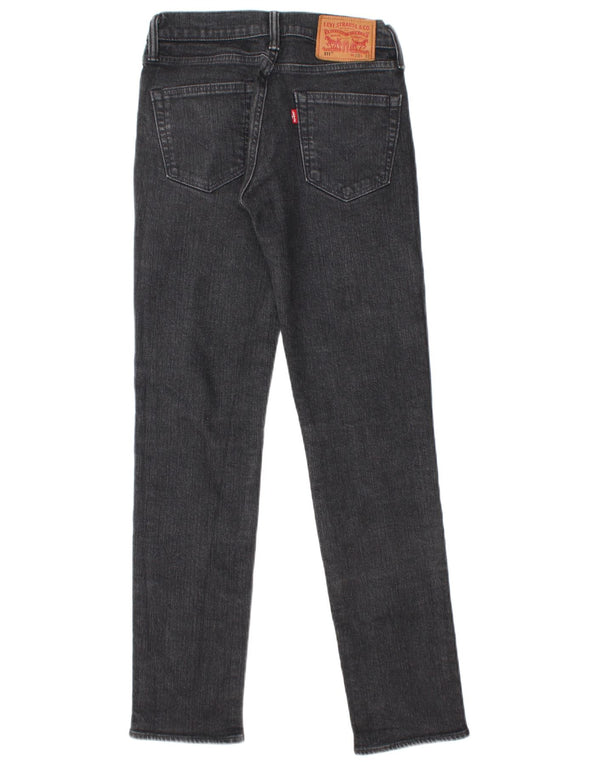 Мужские джинсы Levi's Slim 511 W28 L32, черный хлопок