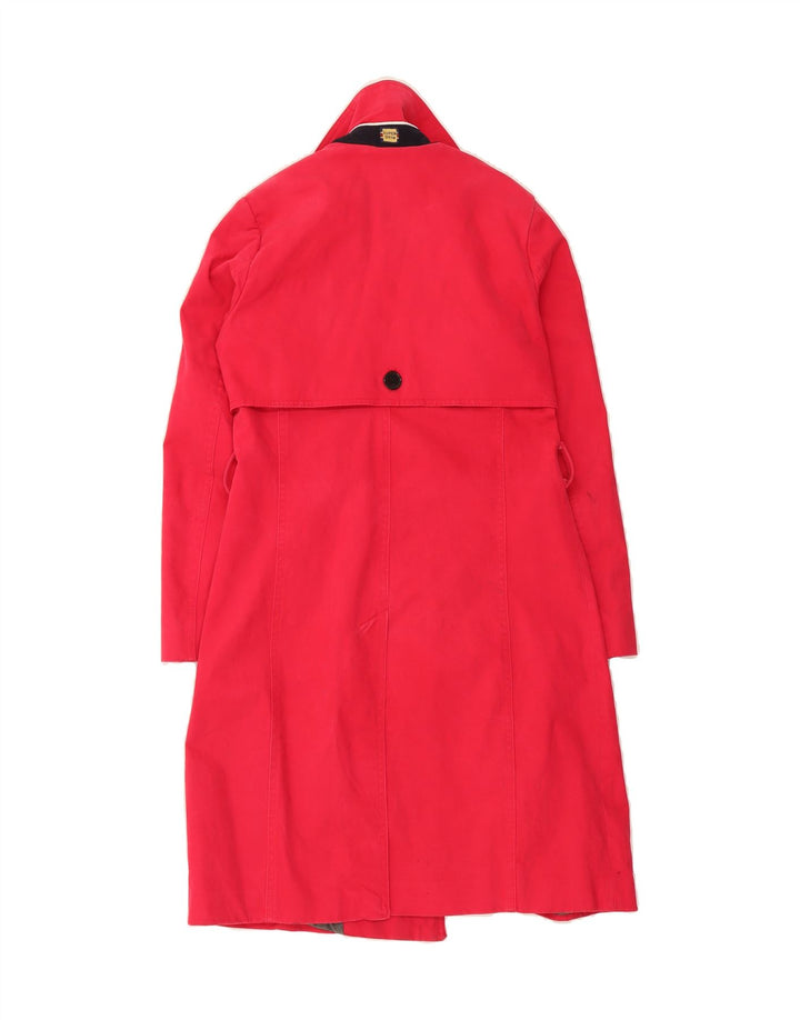 SUPERDRY Womens Trench Coat UK 8 Small  Pink Cotton Vintage Superdry and Second-Hand Superdry from Messina Hembry 