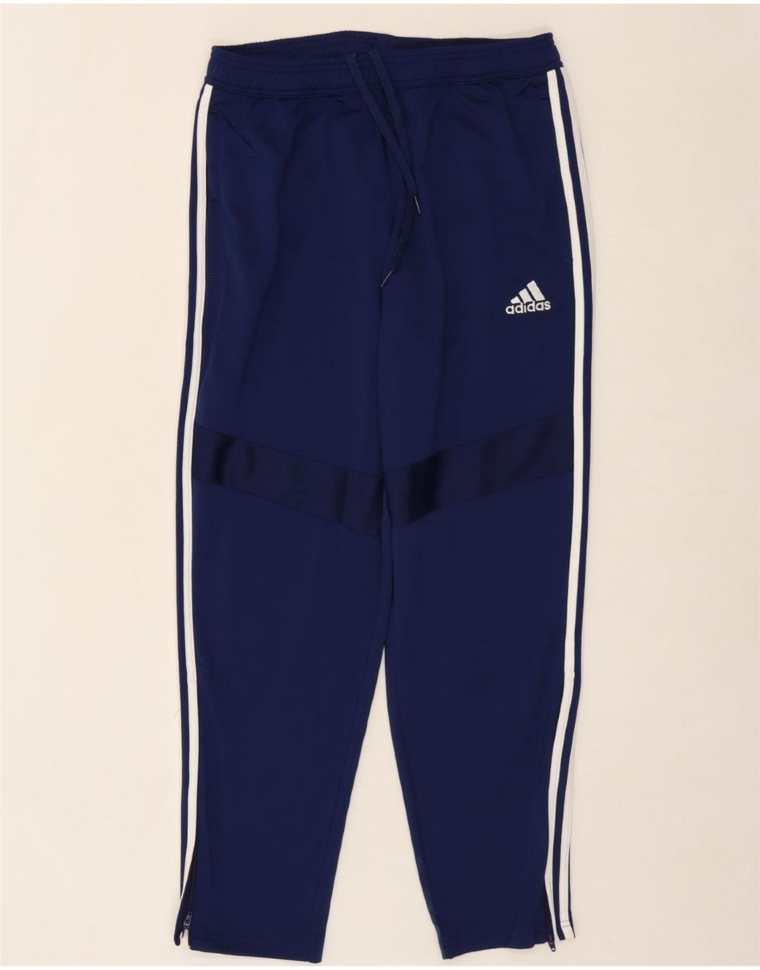 ADIDAS Mens Tracksuit Trousers Large  Navy Blue Polyester Vintage Adidas and Second-Hand Adidas from Messina Hembry 