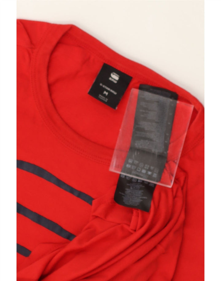 G-STAR Mens Graphic T-Shirt Top Medium Red Cotton Vintage G-Star and Second-Hand G-Star from Messina Hembry 