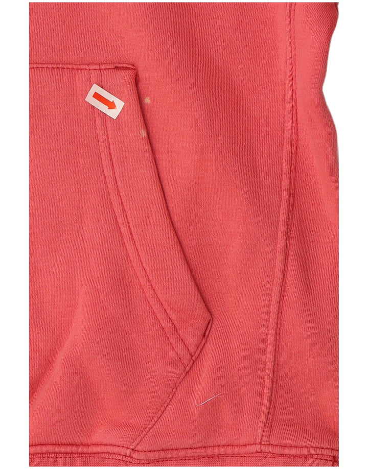 Мужской джемпер с капюшоном Nike, маленький красный, хлопковый