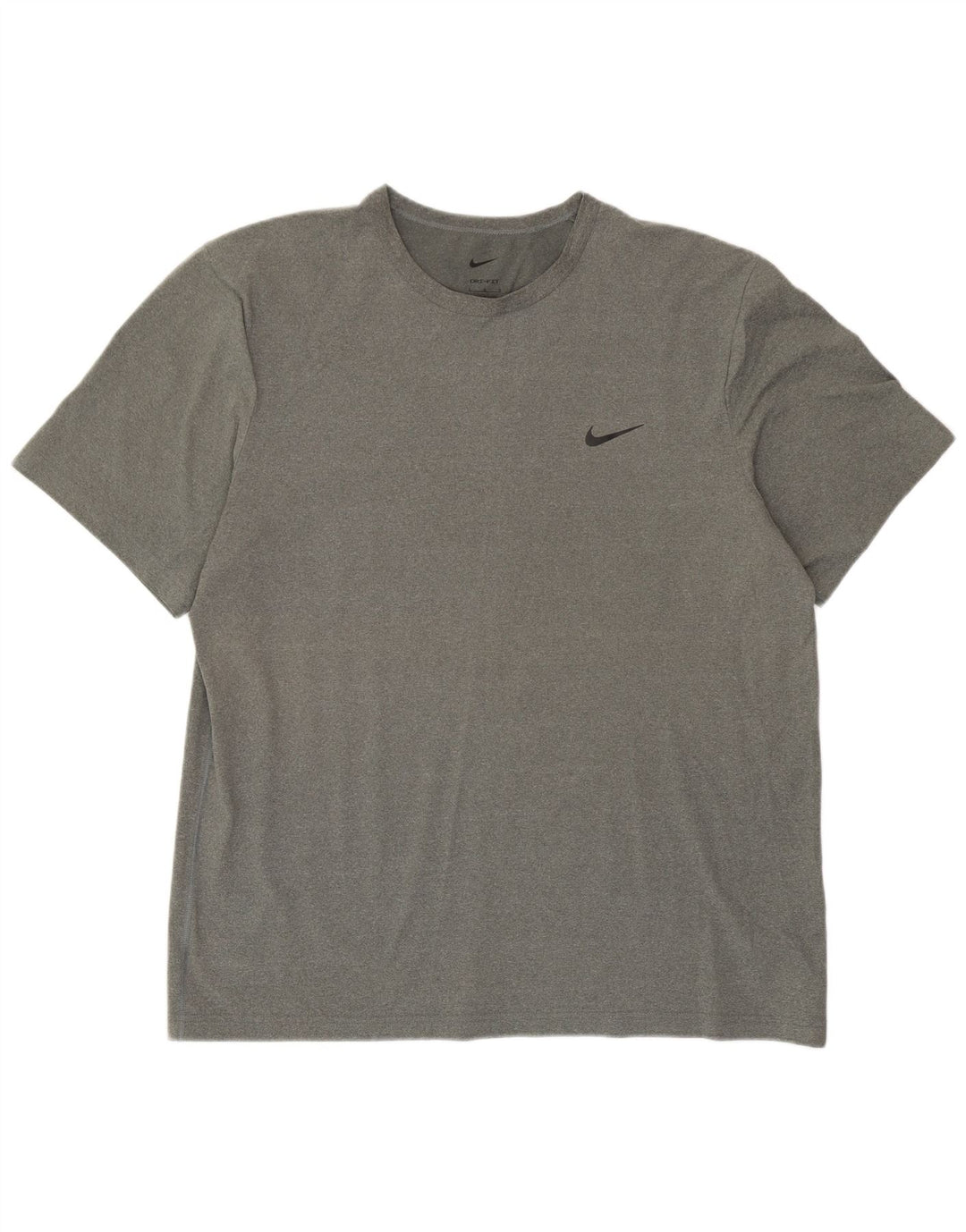 Мужская футболка Nike Dri Fit, большой серый полиэстер