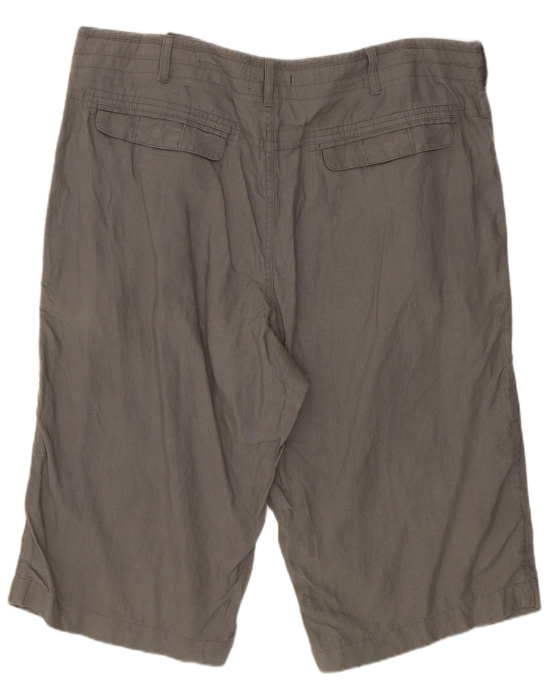 Мужские шорты чинос Marks & Spencer W38 XL серые льняные