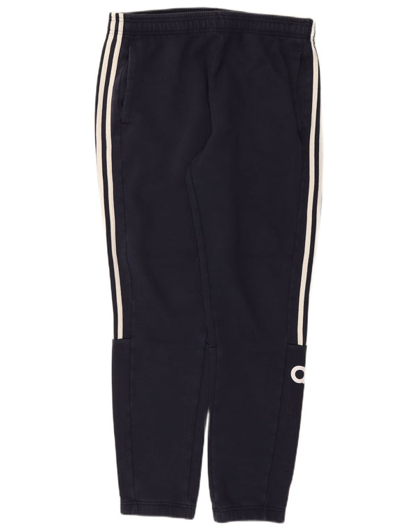 Adidas Мужские спортивные брюки с графическим рисунком, большие темно-синие хлопковые брюки