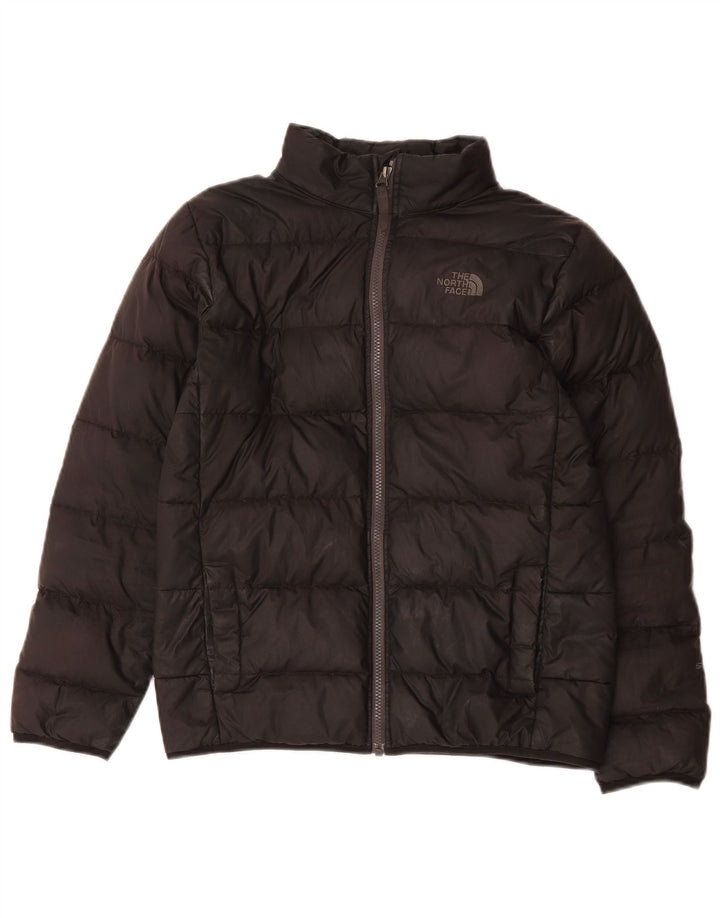 Стеганая куртка The North Face для мальчиков 11–12 лет, большая, черная, из полиэстера