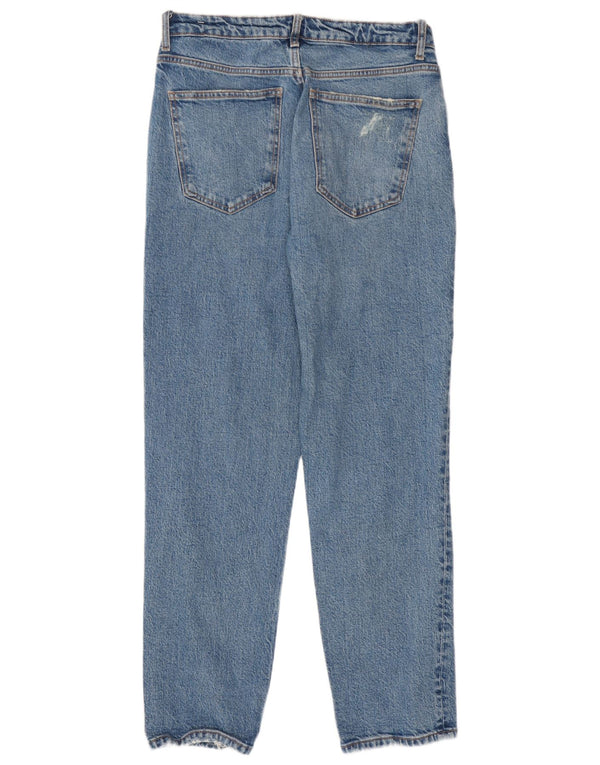 Женские зауженные джинсы Zara с высокой посадкой EU 40 Medium W30 L28 Синий хлопок