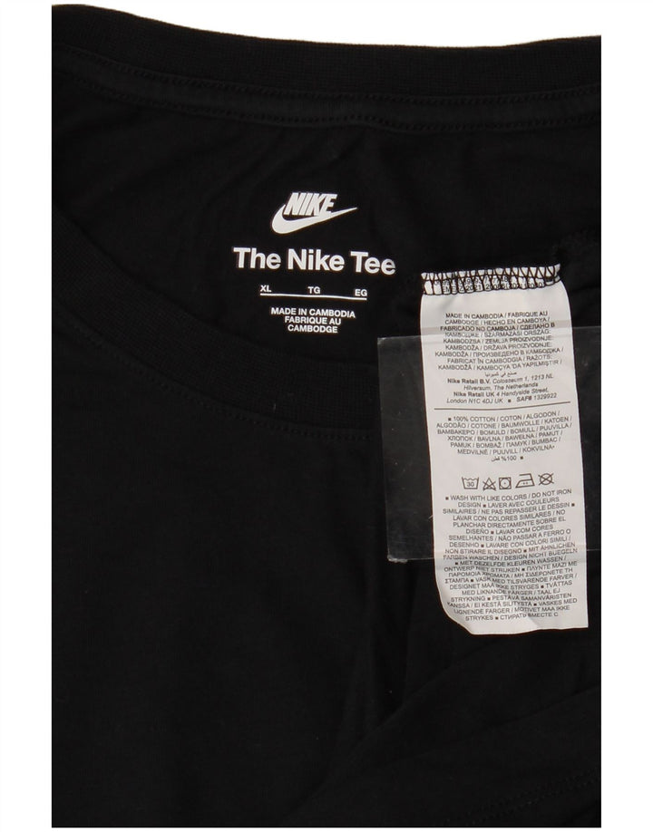 Мужской топ с длинным рукавом Nike XL, черный хлопок