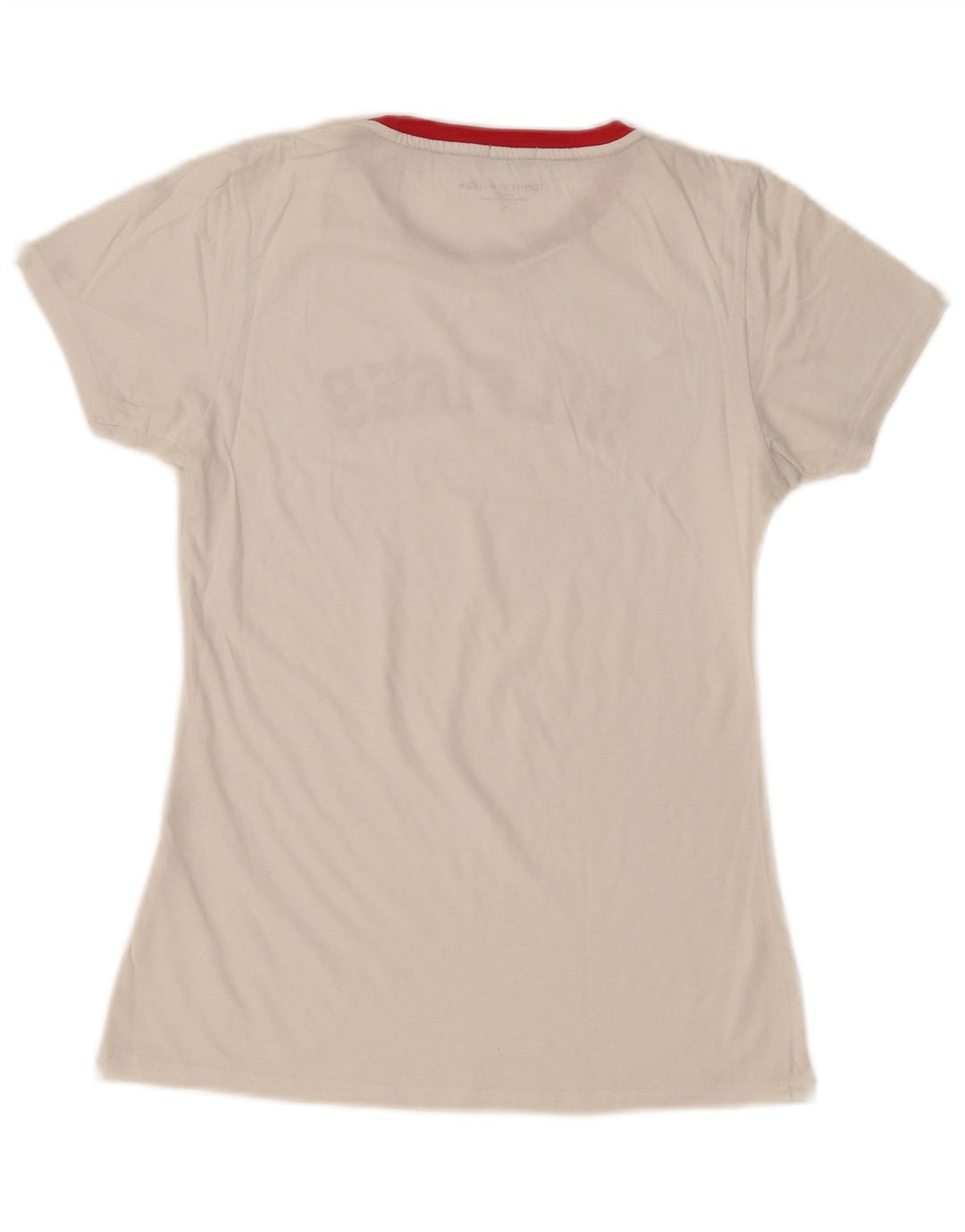 Женская футболка с рисунком Tommy Hilfiger Top UK 10, маленькая, белый хлопок