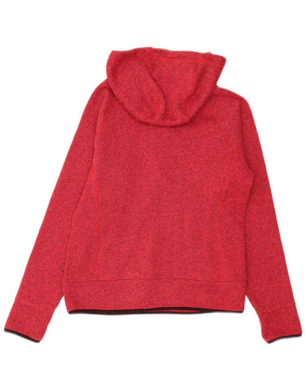 Женский свободный джемпер с капюшоном на молнии The North Face UK 6 XS, красный в крапинку