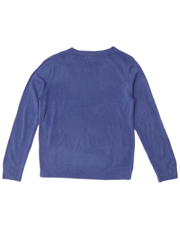 Женский джемпер с вырезом «лодочка» Marks & Spencer UK 12, средний синий