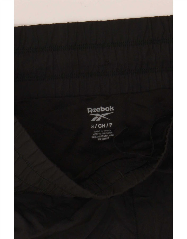 Женские спортивные шорты Reebok UK 10, маленькие, черные, полиэстер