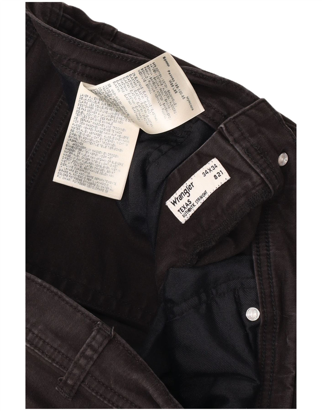 Мужские прямые джинсы Wrangler Texas W34 L34, серый хлопок