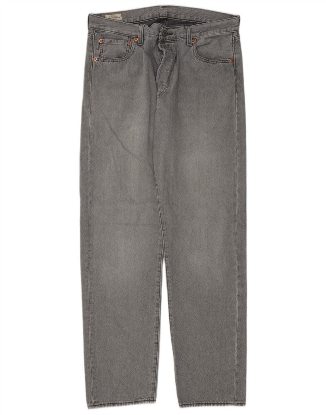 Мужские прямые джинсы Levi's 501 W34 L32 серые, хлопок