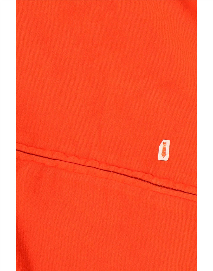 Мужской спортивный костюм Kappa, верхняя куртка из хлопка среднего оранжевого цвета