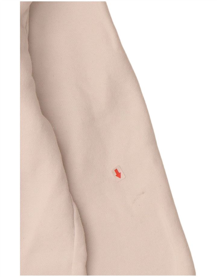 ELLESSE Мужской джемпер с капюшоном с рисунком, маленький белый, хлопковый