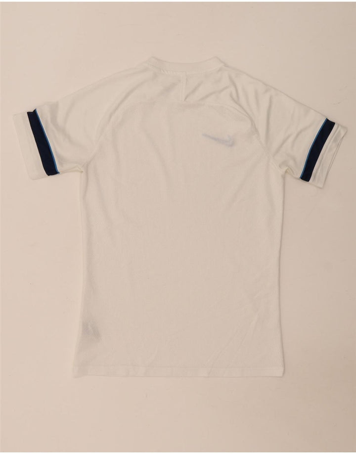 Мужская футболка NIKE Dri Fit, средний белый полиэстер с цветными блоками