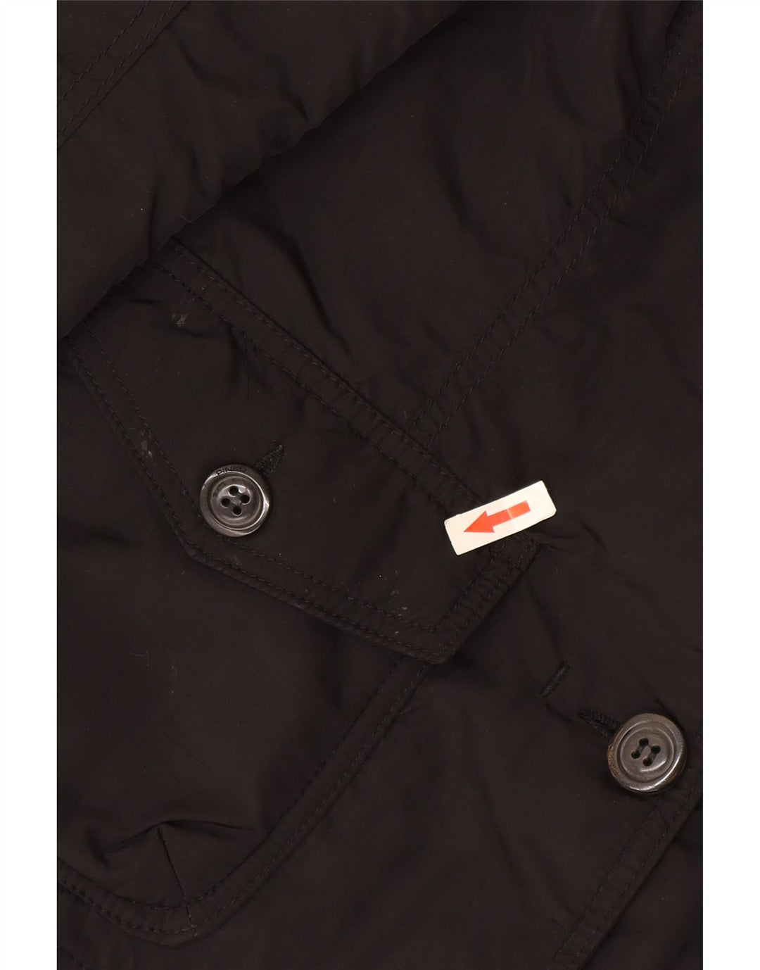 Pinko Женский пиджак на 2 пуговицах UK 8 Маленький Черный Полиамид