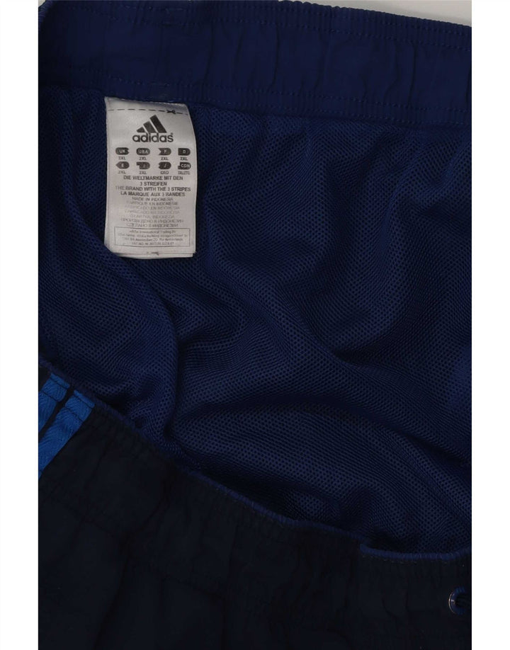 Мужские шорты для плавания Adidas 2XL темно-синие из полиэстера
