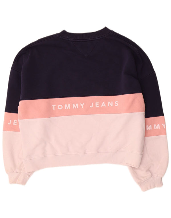Женский свитер оверсайз Tommy Hilfiger UK 10, маленький темно-синий