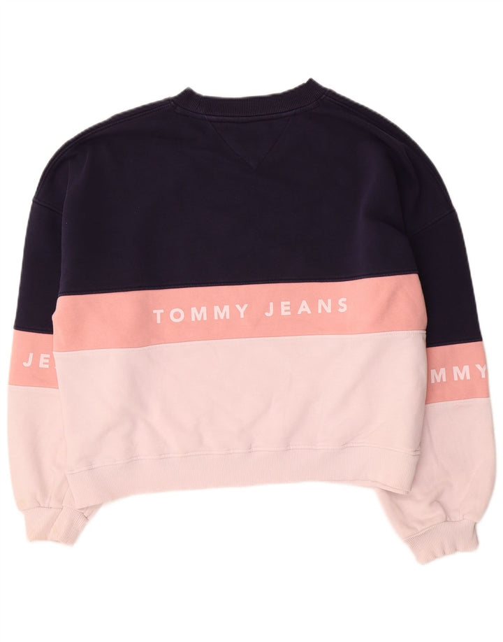 Женский свитер оверсайз Tommy Hilfiger UK 10, маленький темно-синий