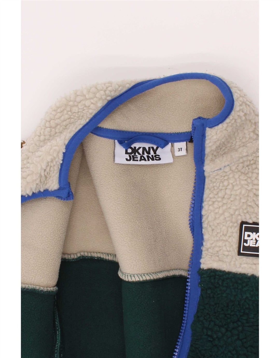 Флисовая куртка Dkny для мальчиков 2–3 лет, разноцветный полиэстер с цветными блоками