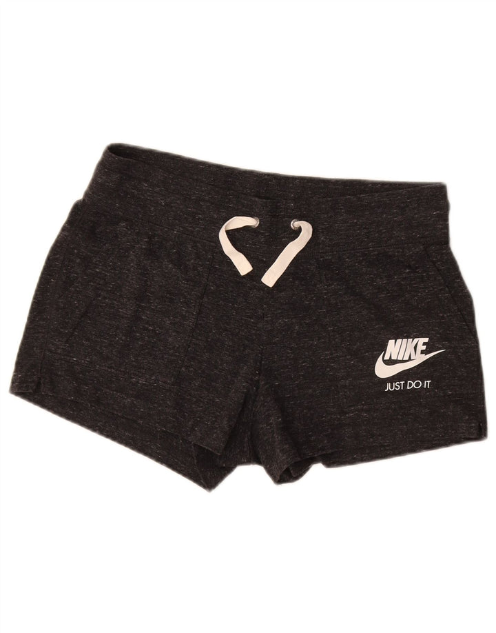 Женские спортивные шорты с графикой Nike UK 14, средние, черные, в крапинку