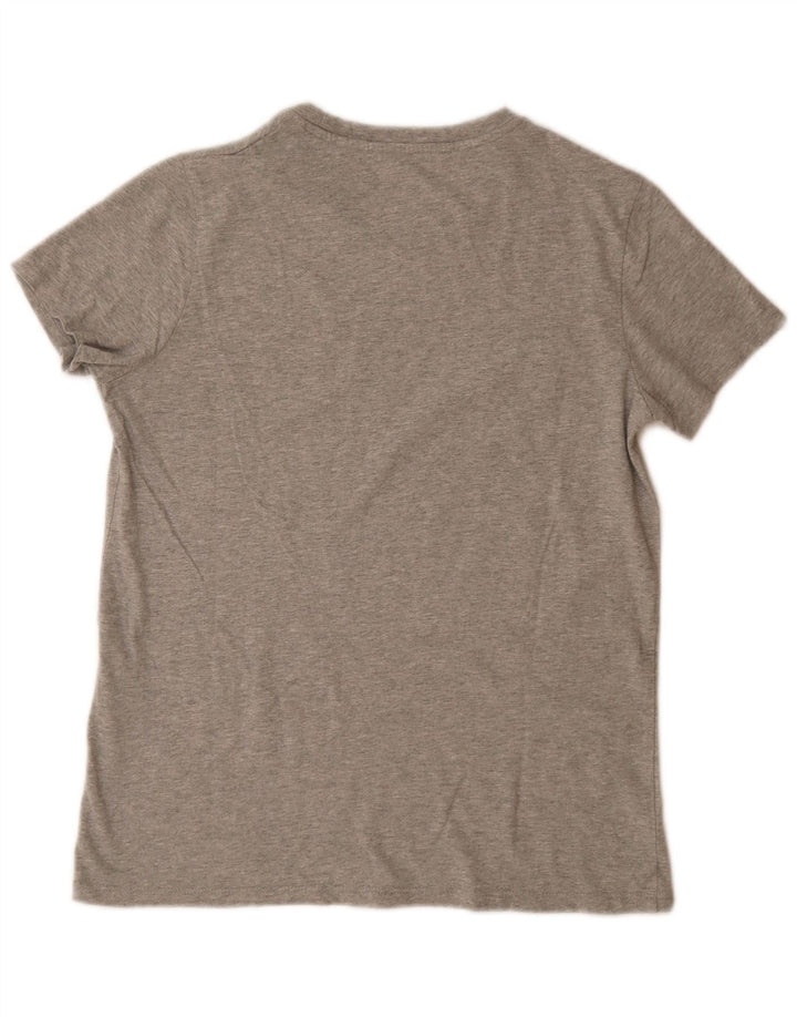LEVI'S Womens Graphic T-Shirt Top UK 12 Medium Grey Cotton