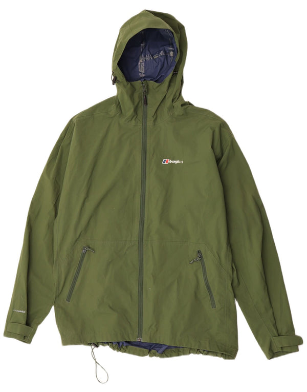 Мужская дождевик с капюшоном Berghaus UK 44 2XL Зеленый Полиамид