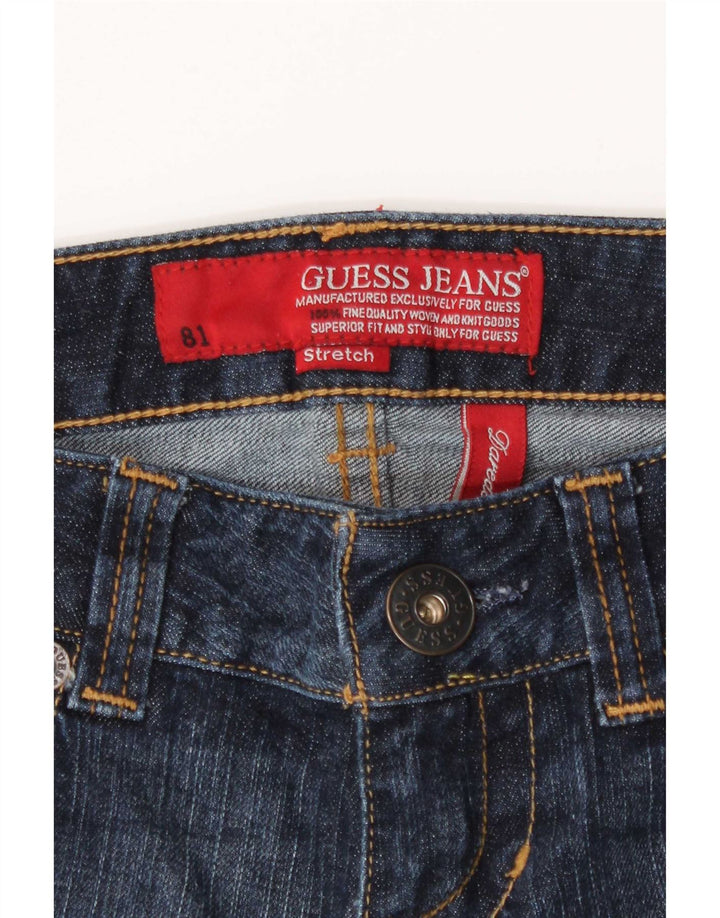 Guess Женские эластичные джинсы Bootcut W26 L32 Темно-синие хлопковые