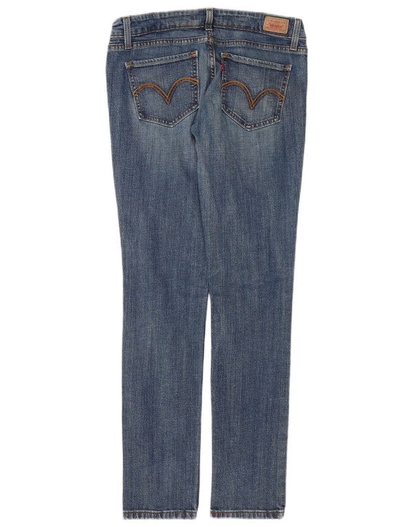 Женские джинсы LEVI'S 524 Super Low Skinny US 9 Medium W30 L28 Синий хлопок