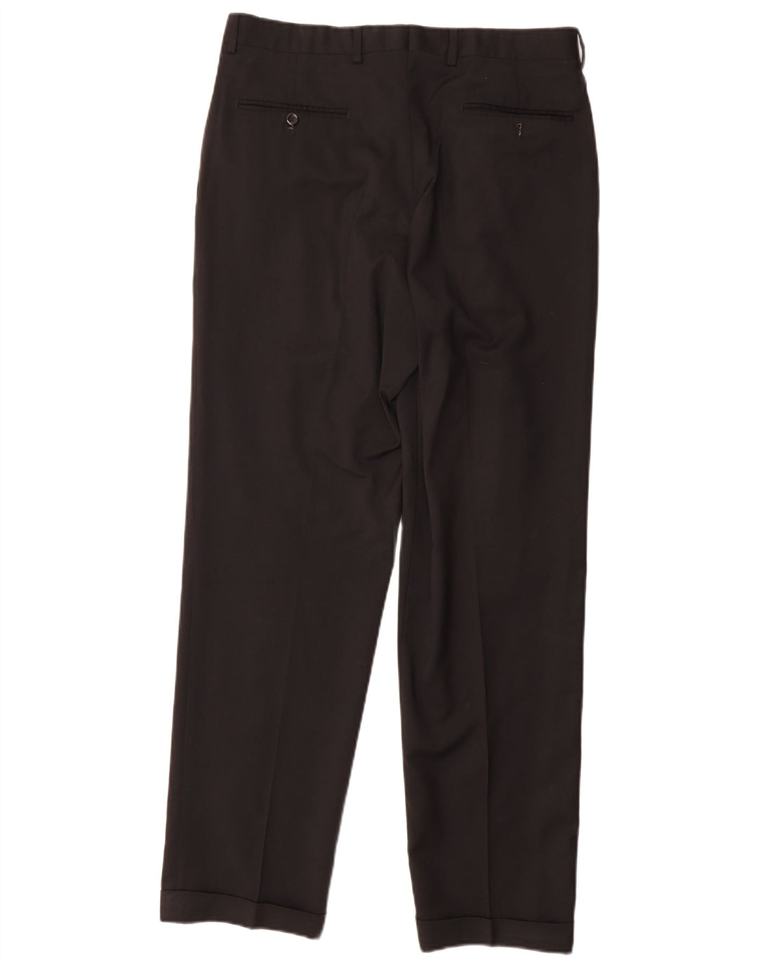 Мужские костюмные брюки Marks & Spencer W34 L31 черные шерстяные