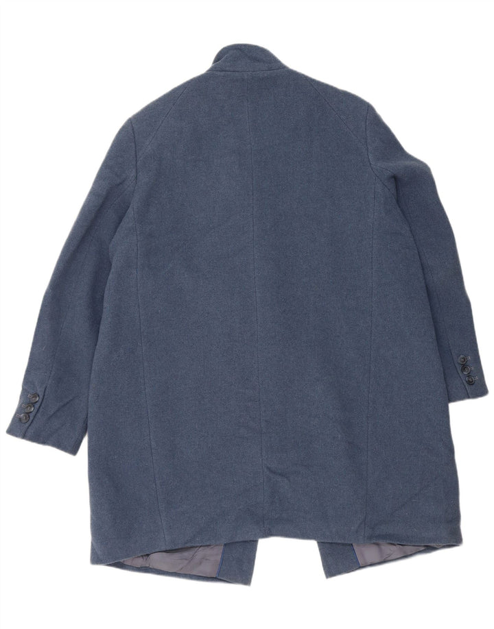 Женское открытое пальто Marks & Spencer с автографом, Великобритания 18 XL, синее шерстяное