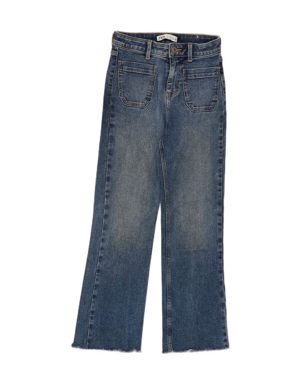 ZARA Womens Bootcut Jeans EU 32 2XS W22 L26 Blue Cotton