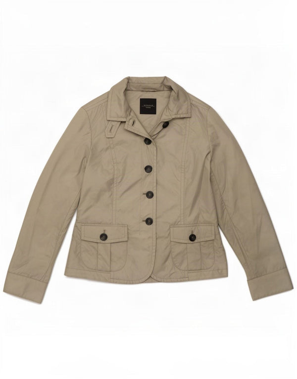 Женский пиджак на 4 пуговицах Max Mara Weekend UK 12, средний бежевый